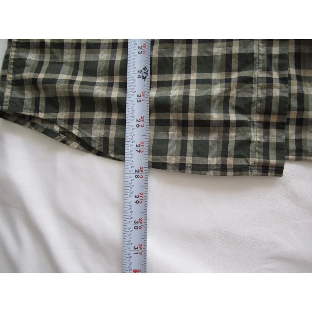 Men's Banana Republic Plaid Button Cotton Long Sleeve Shirt Sz M (MT643)